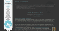 Desktop Screenshot of harukimurakami.it